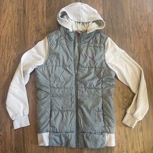 Puma vest sweater zip up jacket puffer